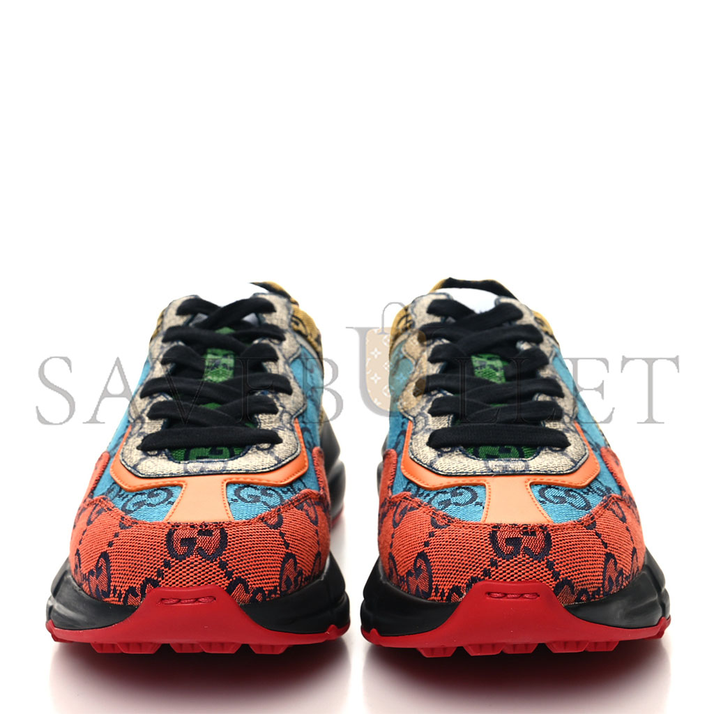 g*u*i monogram multicolor gg S*p*e monogram womens rhyton sneakers